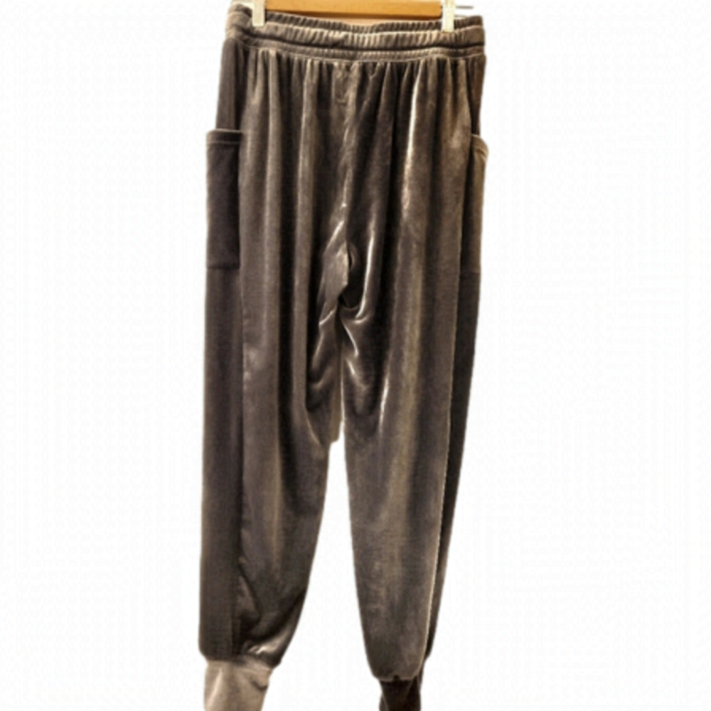 Offline by Aerie Charcoal Velour Fashion Jogger